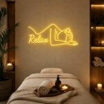 Custom Spa Neon Sign | Relax LED Wall Decor for Massage Room, Wellness Studio & Beauty Salon