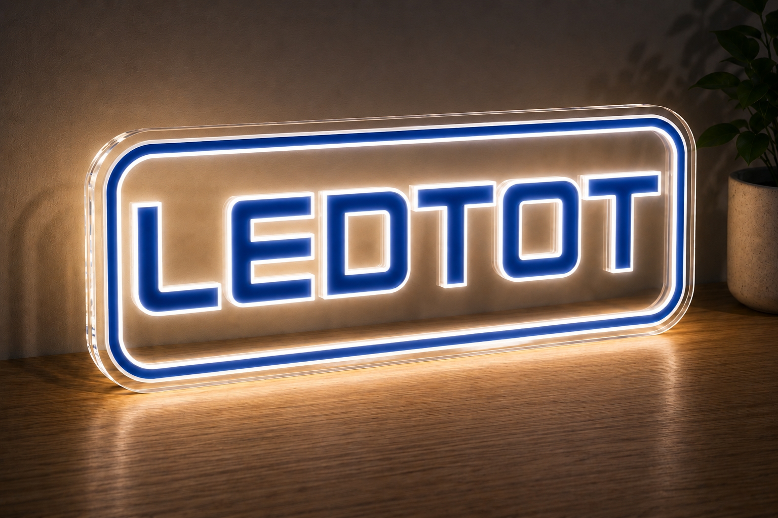 LEDTOT static LED neon sign – on