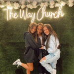 “The Way Church” Neon Sign – Warm White LED Neon Script Sign for Church Backdrop, Event & Photo Wall Decor