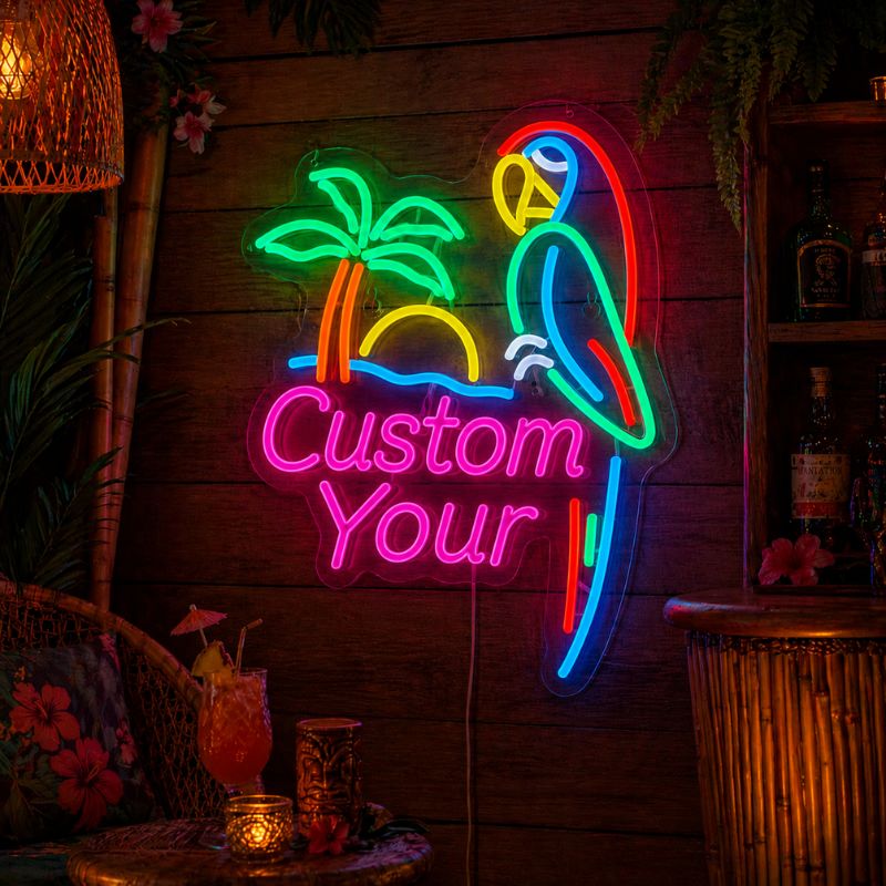 TikiBarNeonSignTropical-ParrotWallDecorLightCustomYour.jpg
