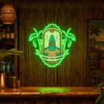 Tiki Bar Neon Sign Tropical - Good Day Surf Wall Decor | Custom Your