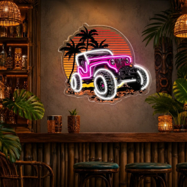 Tiki Bar Neon Sign Tropical - Off Road Jeep Decor