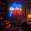 USA 250th Anniversary Neon Sign - Patriotic LED Wall Light