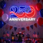 USA 250th Anniversary Neon Sign – Patriotic LED Decor
