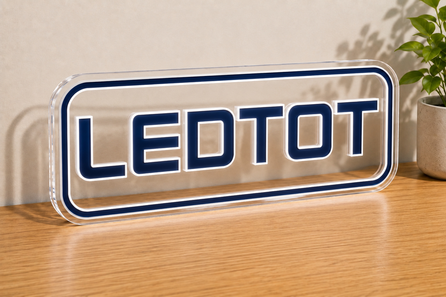 LEDTOT UV-printed neon sign – off