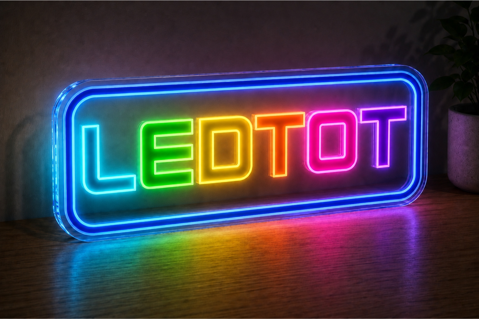 LEDTOT UV-printed neon sign – on