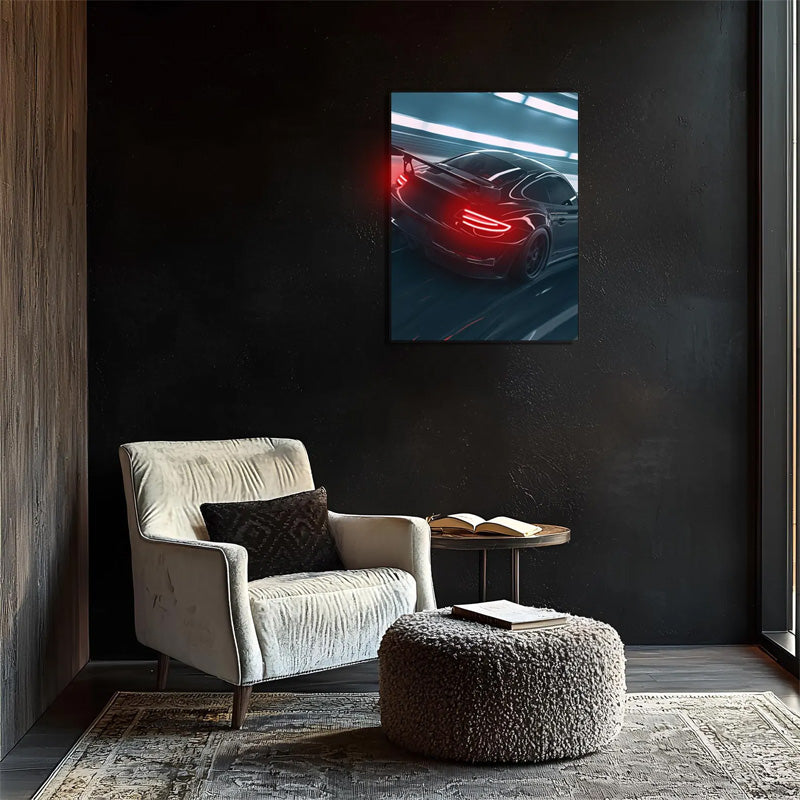 UVPrintedNeonSportsCarWallArt_ModernAutomotiveDecorforManCave_GamingRoom.jpg