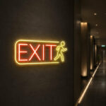 Wayfinding Neon Signs - Exit Runner LED Wall Light